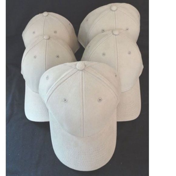 New ProFLex Baseball Cap - Grey - Lot of 5 Caps - Picture 3 of 9